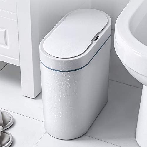 N/um lixo de sensor inteligente pode eletrônico automático banheiro doméstico banheiro impermeável Bin Sensor de costura estreita