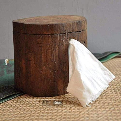 Scdzs de papel de madeira maciça tubo - quarto de hotel em casa Vintage Wooden Paper Tube Banheiro Roll Some
