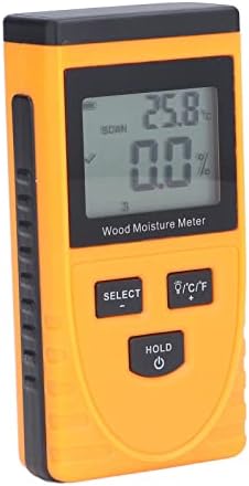 Medidor de umidade de madeira indutiva LCD Display Detector de água de madeira Testador de umidade digital para lenha para