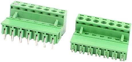 X-Dree 10 pares 5,08mm Pitch 5 pinos macho para fêmea PCB conector de bloco terminal feminino (10 5,08mm de 5 mm 5 pinos