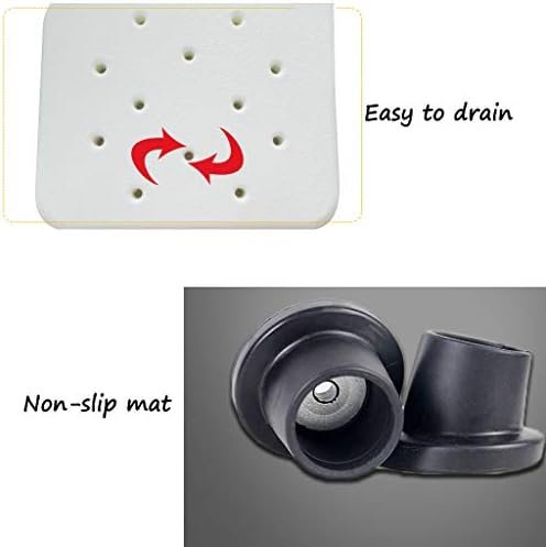 Ditudo chuveiro chuveiro chuveiro banheira Cadeira de banheiro assento - alumínio leve - portátil - Altura ajustável