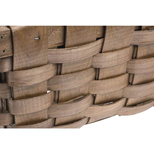 Hubert® Picnic Basket Sett Brown Chip Wood