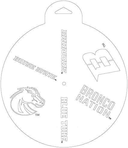 Roda de estêncil fanática do estado de boise em U-Bsuoos-701