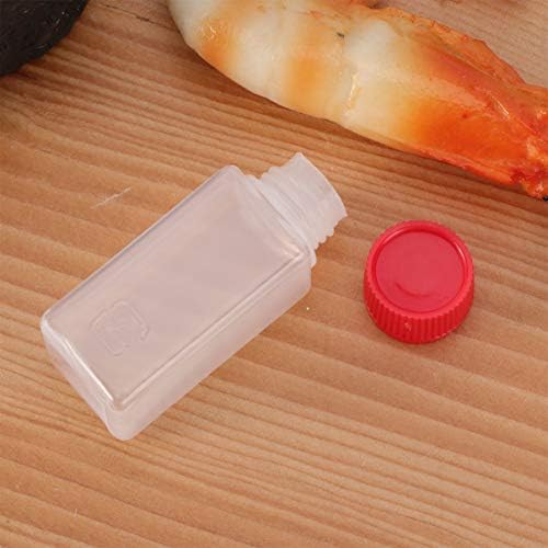 PretyZoom 100 PCs Mini Condimento Squeeze Bottle Salad Salada Molho Tomate Ketchup Recipientes de Squirt Bottle Plástico