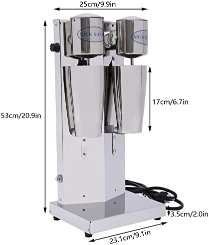 Máquina de agitação de leite de aço inoxidável, misturador de bebidas elétricas, misturador de bebidas pesadas com