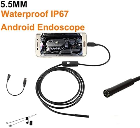 Câmera de endoscópio | Câmera de inspeção à prova d'água IP67 flexível para notebook para Android PC