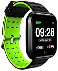 SDFGH Leather Sports Sports Fitness Tracker Screen Touch Screen Smart Watch Sport Sport Wrist Bracelet FreqüELTE MONITOR DE MONITOR