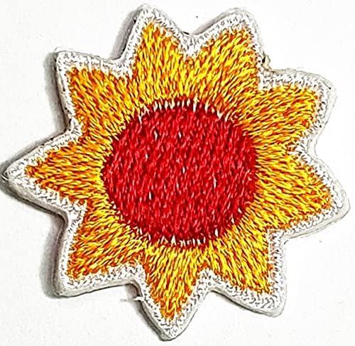 Kleenplus mini fofo pequeno sol sol solto de verão de verão em patches atividades de logotipo bordado com calças de