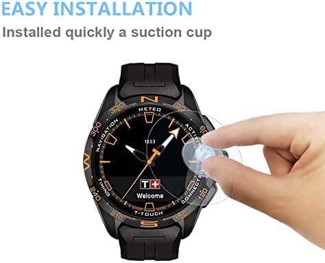 Aemus compatível com Tissot Unisex T-Touch Connect Solar Protector para Tissot Smart Watches 9H Protetor de vidro temperado FILM