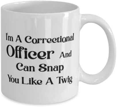 Oficial Correcional Caneca, sou um oficial correcional e posso tirar você como um galho, idéias de presentes exclusivas
