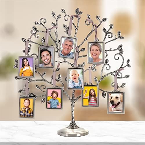 LDCHNH Family Tree Picture Frame Hold 9 Fotos penduradas para o aniversário Mãe Pai dia Presentes de Natal
