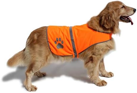 Hiado Dog Vestre Reflexivo Capital de Segurança de Alta Visibilidade para Caminhar Caminhando para Manter Cães Visíveis a Sauda De Carros