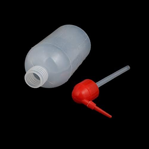 X-Dree 500ml Capacidade Medição de plástico Anexo Óleo Dispensação de água Dispensação clara Branca branca (Botella de Dispensación