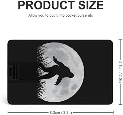 Engraçado Bigfoot Sasquatch Moon Full USB Drive Flash Drive personalizado Drive Memory Stick