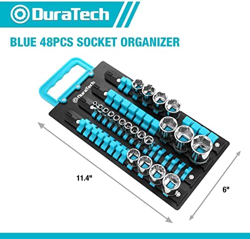 DURATECH 1/4 Drive Socket Set com Organizador Duratech Socket