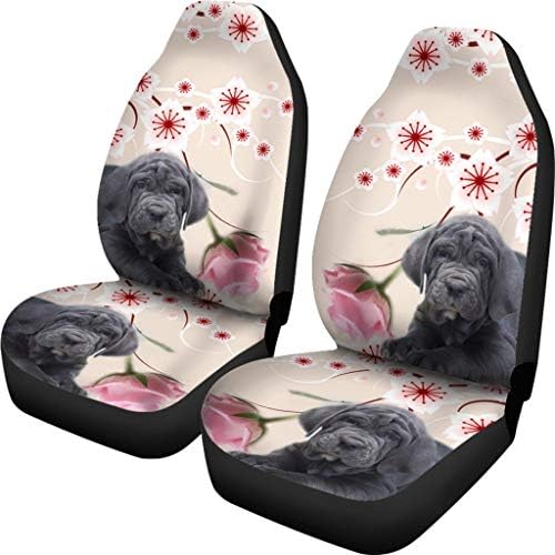 Capas de assento de carro com impressão de cães napolitanos