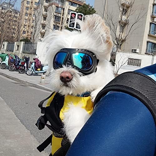 Desfrutar de 2 pacotes de óculos de cachorro pequenos óculos de sol anti-UV para cachorros de doggy motocicleta de estimação de animais