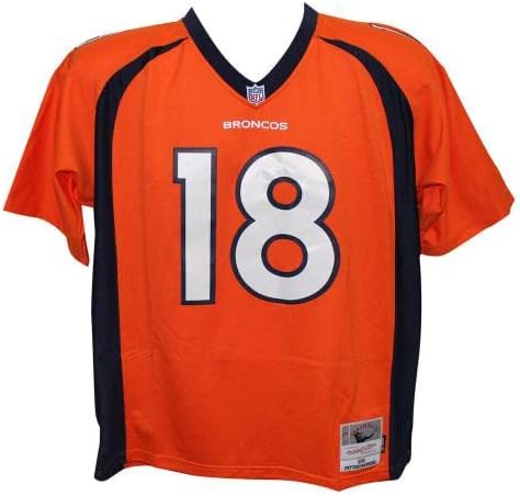 Peyton Manning assinou Broncos Mitchell e Ness Orange XL Jersey Fan 36550 - camisas da NFL autografadas