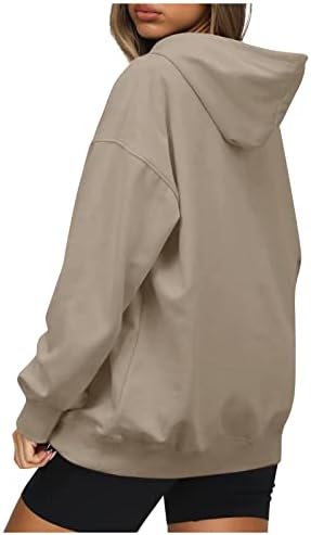 Xklvmh capuz para mulheres moda feminina diariamente colorida moldura de cor com capuz de manga longa com capuz de