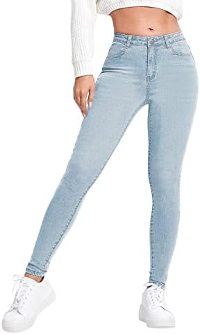 Calça 20 para mulheres jeans clássicos de jeans casual slim alta cintura azul jeap -lápis calça calça feminina jeans jeans