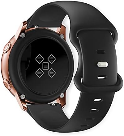 Compatível com Samsung Galaxy Watch Active & Galaxy Watch Active 2, 20mm Soft Silicone Substacement Strap, adequado para 42