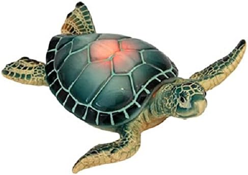 As importações de globos iluminam a estatueta de tartaruga marinha