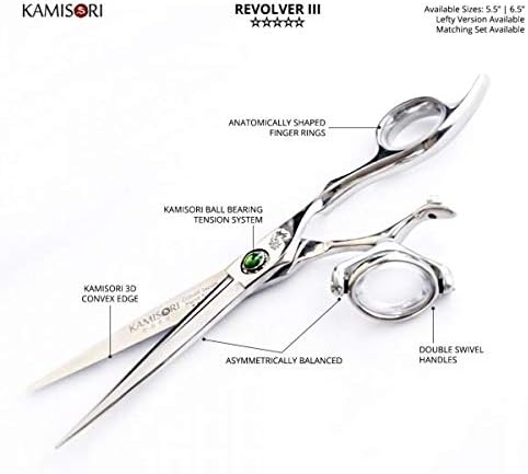 Kamisori Revolver 3-5.5 Cabelo profissional Corte de cabelo duplo Shears/tesoura - Distribuidor autorizado…