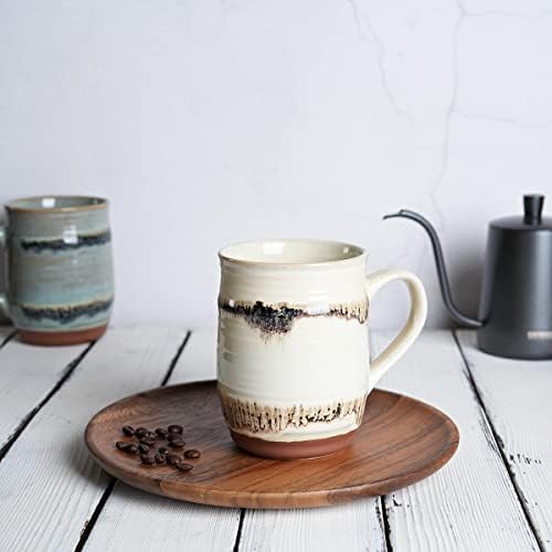 Caneca de café cerâmica extra grande de Bosmarlin, 23 onças, lava -louças e cofre de microondas, copo de chá grande e