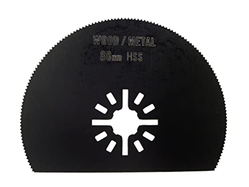 3 1/8 HSS Oscilando Tool SAW Blade 10 Pack - Universal Arbor para Fein Multimaster, Dremel, Bosch, Craftsman, Rockwell, Makita, Milwaukee e More.More - 10 pacote