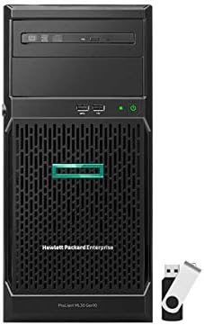 HP Proliant ML30 Gen10 Tower Server pacote com unidade flash USB de 16 GB, Intel Xeon E-2124, 16 GB DDR4, 32TB SATA HDDS, RAID