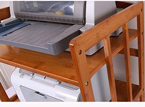 MM Unidade de prateleira de madeira de armazenamento de cozinha, prateleira para armazenar microondas, fornos, impressoras