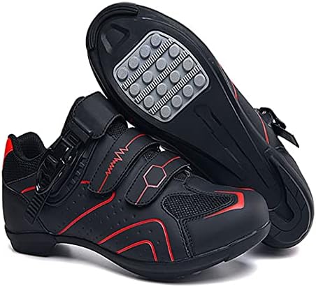 Sapatos planos para mulheres Sapatos de bicicleta de montanha de ciclismo vestido de ciclismo de ciclismo respirável e sem deslizamento sapatos de carbono Sapatos da estrada Sapatos femininos de corrida feminina