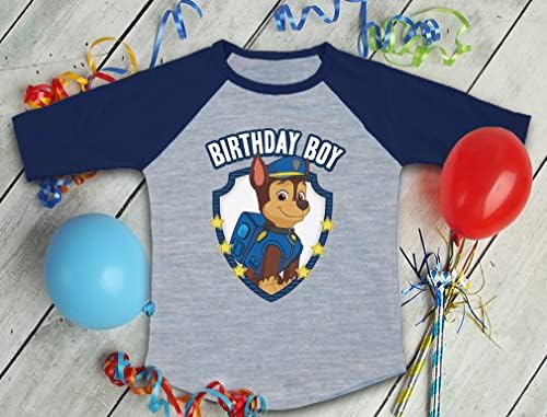 Patrulha de bens de aniversário da patrulha Presentes de camisa de menino para meninos 2º 3º 4º 5º Camisetas infantis para crianças