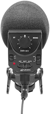 Microfone de vídeo mista de estéreo/mono Azden SMX-30V