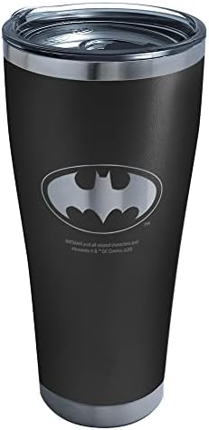 Tervis DC Comics - Batman gravado Onyx Shadow Isolled Tumbler 30 oz de aço inoxidável