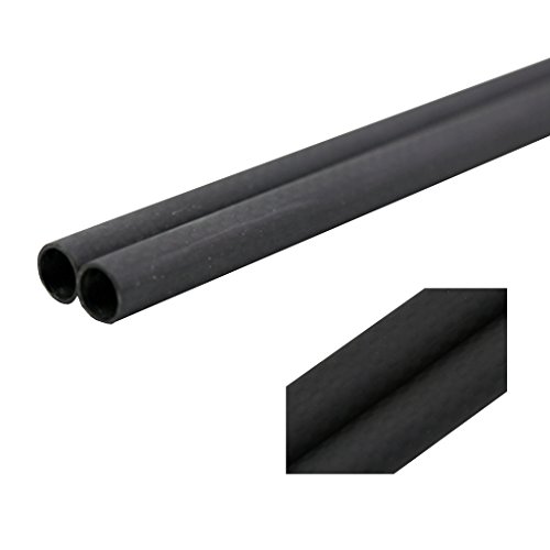Shina 3k Roll embrulhado no tubo de fibra de carbono de 25 mm 22mm x 25mm x 500 mm Matt para RC Quad