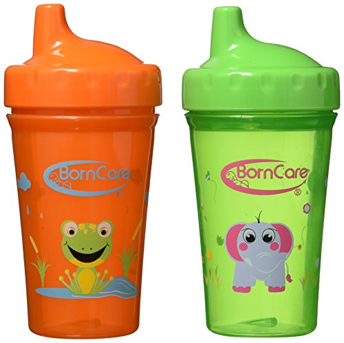 BornCare Non Spill Cup, 10 onças, 2 peças