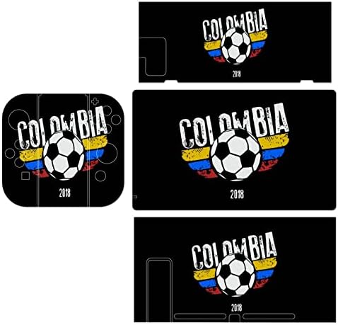 Adesivo de troca de bandeira do futebol colombiano Pretty Pattern Padrão Proteção de pele completa para Nintendo Switch para Switch