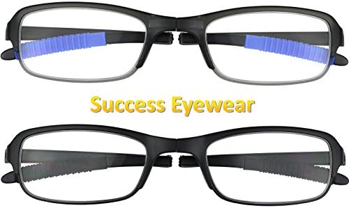Leitura de óculos 2 pares de moda Os leitores dobráveis ​​com estojos unissex de óculos para leitura para homens e mulheres