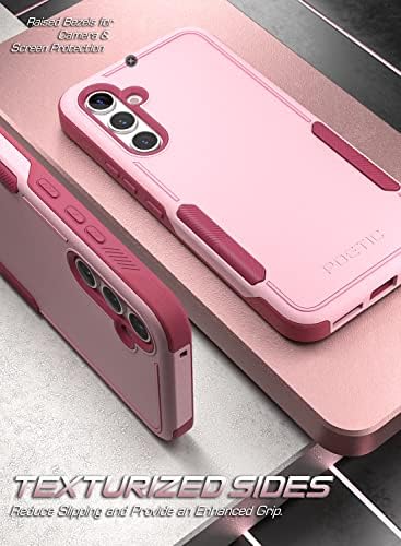 Case da série de neon poética projetada para o Samsung Galaxy A54 5g de 6,4 polegadas, camada dupla camada pesada dura e robusta