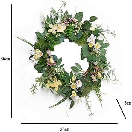 Zhaolei Plant Wreath Ornament Pingless Pingless Penographs Props Decoração de portas de parede Círculo de vime