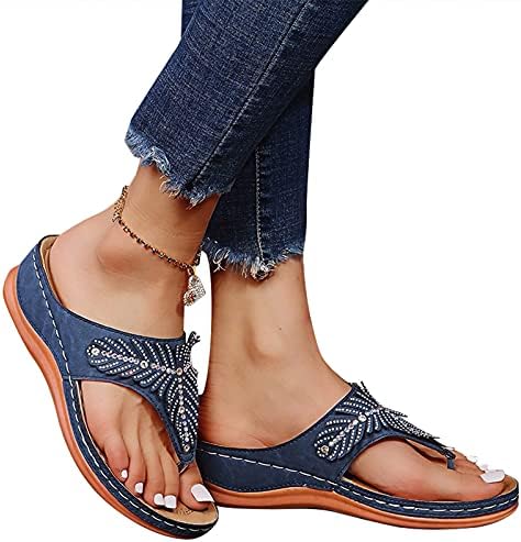sandálias de praia de hamovessi para mulheres tocam de dedão anti-chinelos chinelos de chinelos flertos mulheres tamanho de pluses confortável feminino sapatos casuais