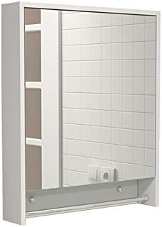 23.6 x29.5 x5.5 madeira nórdica impermeável banheiro armário de espelho de banheiro anti-capa espelhado espelho montado na parede com prateleira