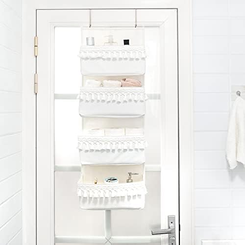 Dahey Over the Door Organizer com 4 bolsos Organizadores suspensos de armário e rede de armazenamento de animais