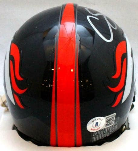 Courtland Sutton autografou Denver Broncos Mini capacete