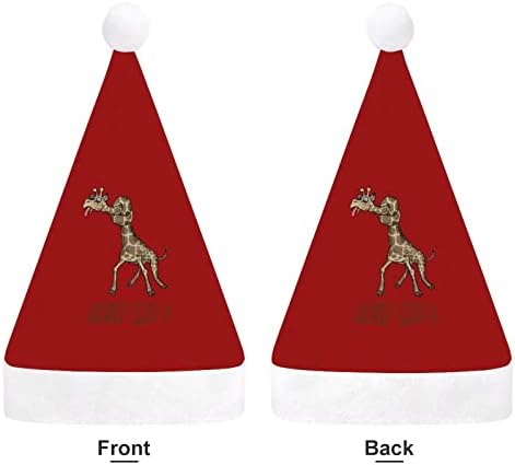 Giraffe knot chapéu de natal macush food boné gorro engraçado para a festa festiva do ano novo de natal