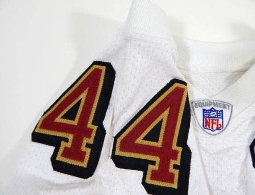 2002 San Francisco 49ers 44 Jogo emitiu White Jersey 44 DP29218 - Jogo da NFL não assinado Jerseys usados