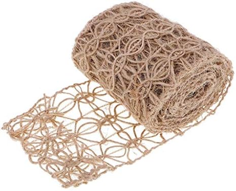 U-K 2 metros de juta natural rústica hessian turlap corda fita artesanal para artes artesanato festa de casamento natal de