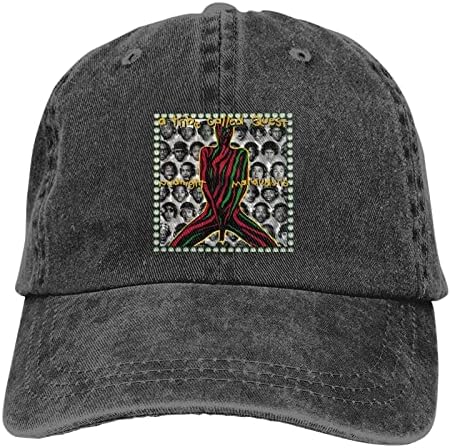 Um rock da tribo chamado Band Quest Baseball Cap for Men Women Women Vintage Snapback Hat Out Sports Cotton Dad Hat Black