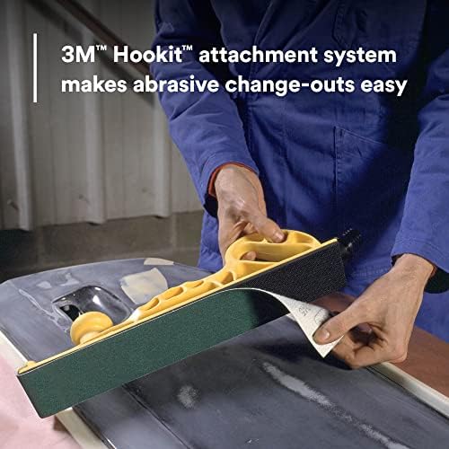 3m Hookit Hand File Board 05744, 2-3/4 em x 16 polegadas, superfície plana, bloco de lixamento
